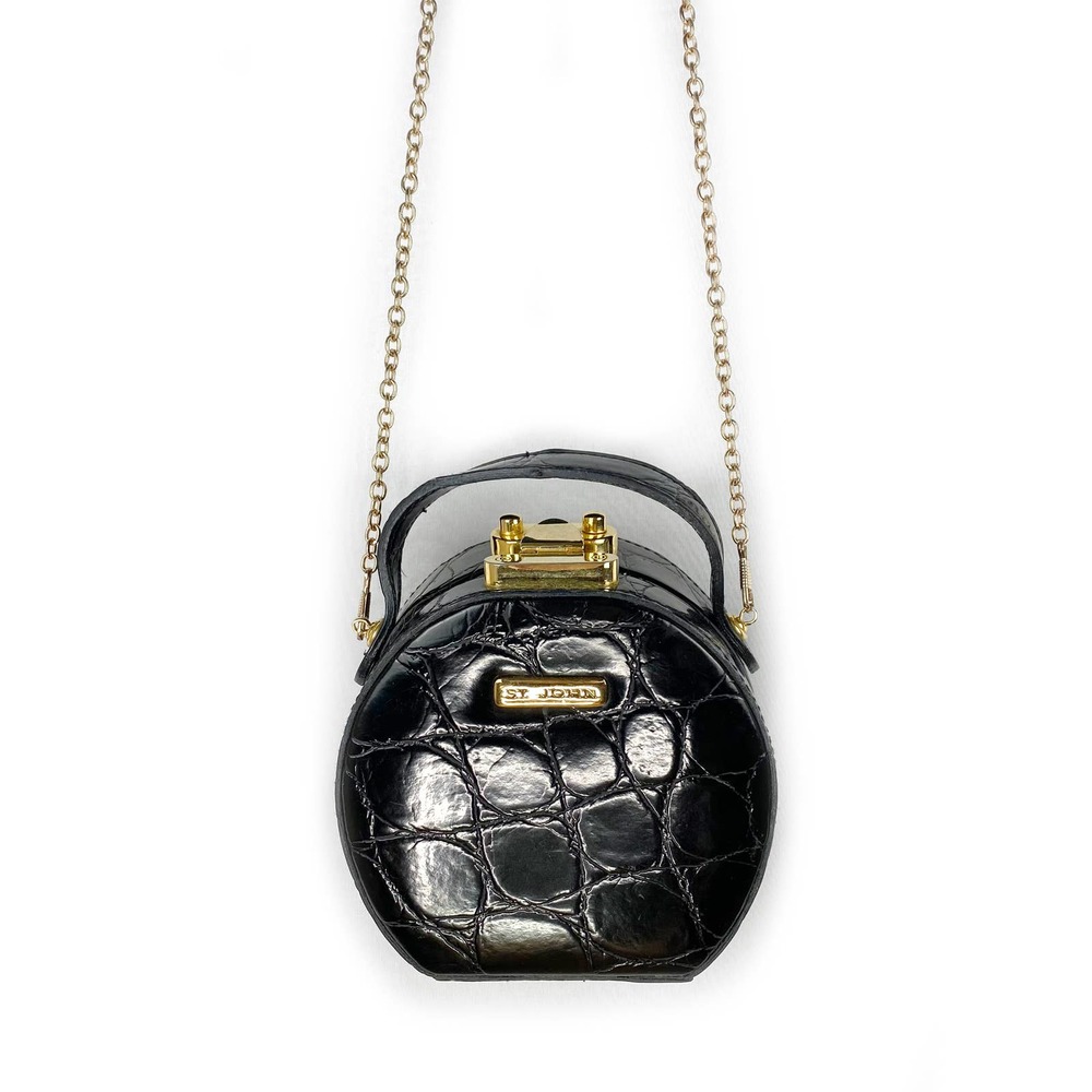 St. John Mini Purse Vintage 90s Black Crossbody